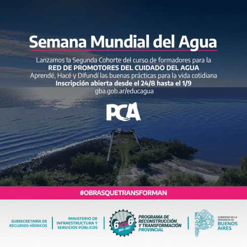 Inscripción a la segunda cohorte del curso “Promotores del cuidado del agua”