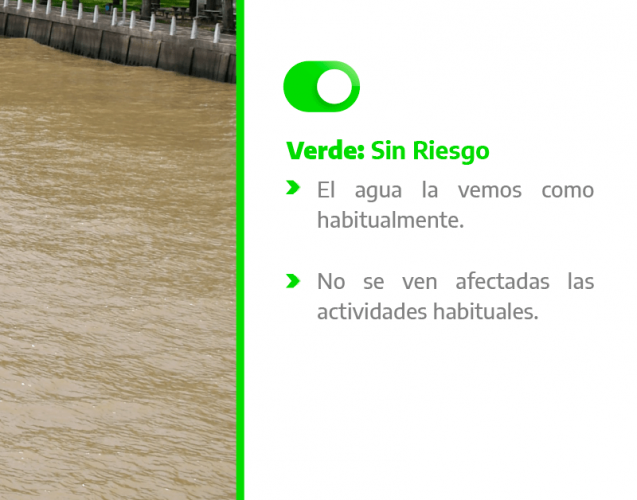 Alerta Verde por cianobacterias en las costas de Berisso y Ensenada 