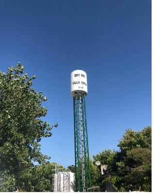 Obra de agua potable en Villanueva