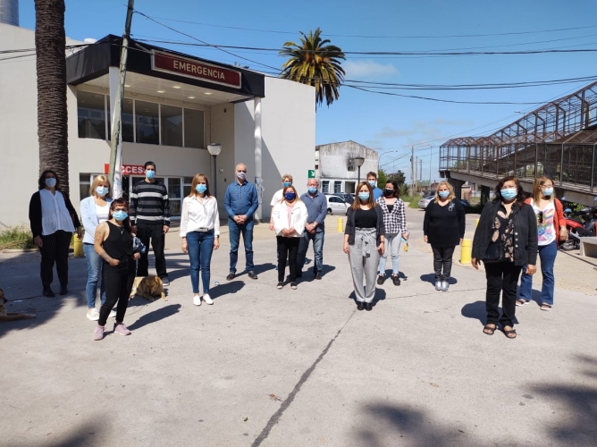 GOLLAN RECORRIÓ EL HOSPITAL “ALEJANDRO KORN” DE ROMERO