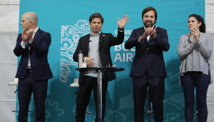 El gobernador hoy, en el acto de lanzamiento