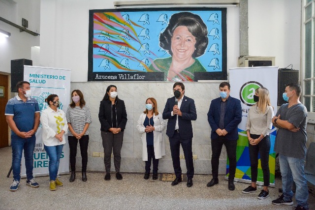 El Ministro en el hospital Fiorito de Avellaneda.