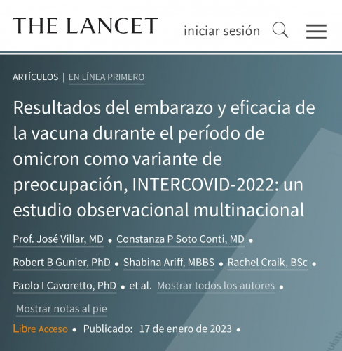 Lancet embarazadas