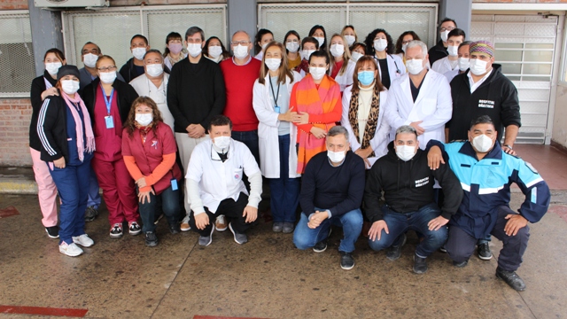 La subsecretaria Calmels y el equipo de Salud Mental.