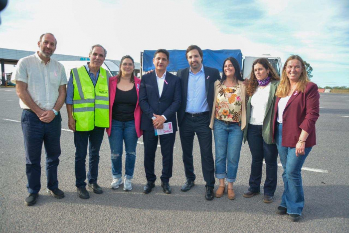 Operativo en el peaje de Hudson.