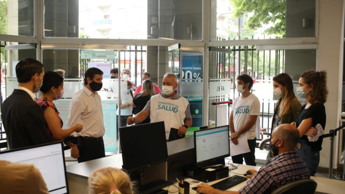 Inspectores del Ministerio de Salud en ARBA.