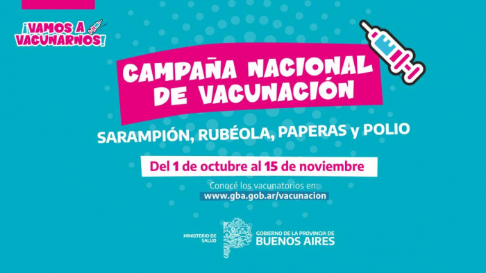 Provincia lanza Campaña de Vacunación contra Sarampión, Rubéola, Paperas y Polio