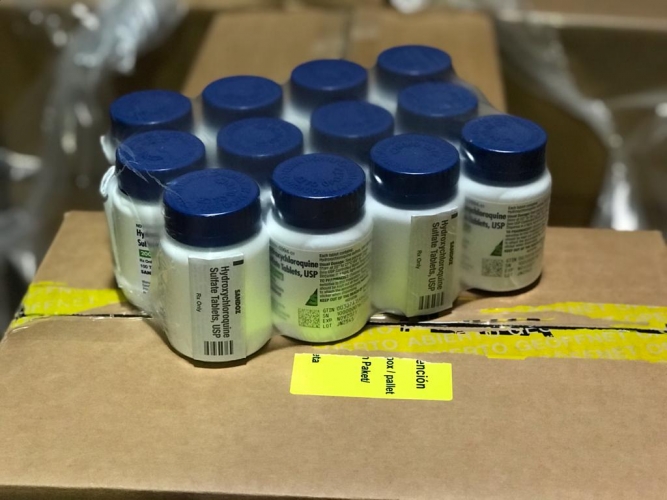 Salud recibió la donación de Hidroxicloroquina Sandoz para el tratamiento del COVID-19