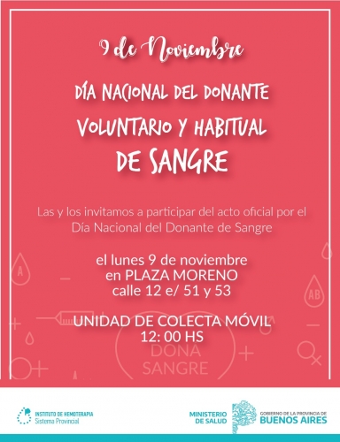 Hoy más que nunca, doná sangre