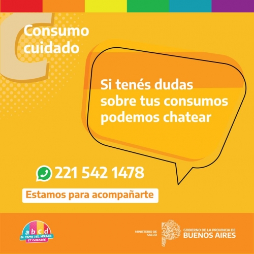 SALUD HABILITÓ UNA LINEA DE CHAT PARA ACOMPAÑAR Y PREVENIR EL CONSUMO PROBLEMÁTICO