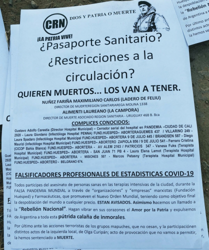 Repudio por la agresión en la casa del director de Región Sanitaria I