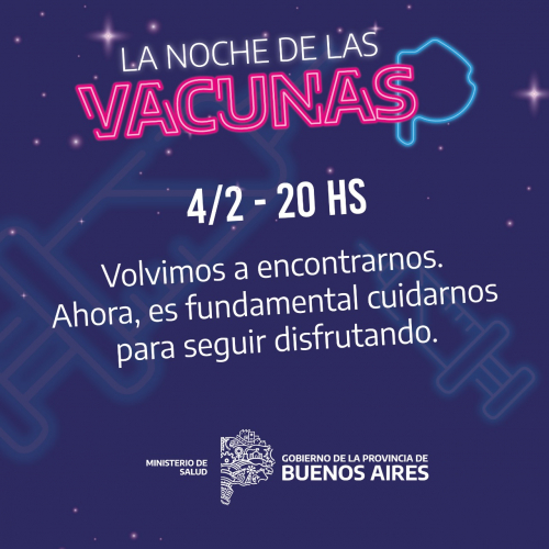 Hoy es “La noche de las vacunas”