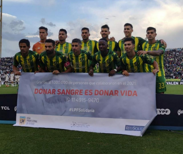 Campaña de donación de sangre en el fútbol argentino