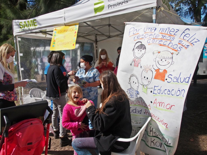 Salud realizó actividades especiales de prevención en el Mes de las Infancias