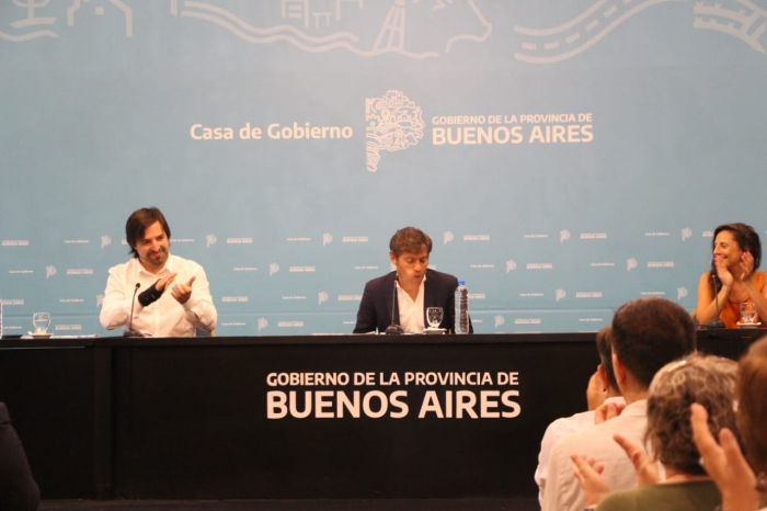 Kicillof, Kreplak y Ceriani anunciaron la puesta en marcha de la receta electrónica.