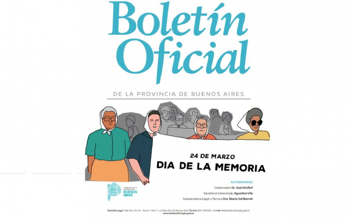 El Boletín Oficial conmemora el Día de la Memoria