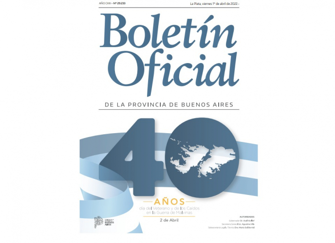 El Boletín Oficial conmemora el Día del Veterano y de los Caídos en Malvinas