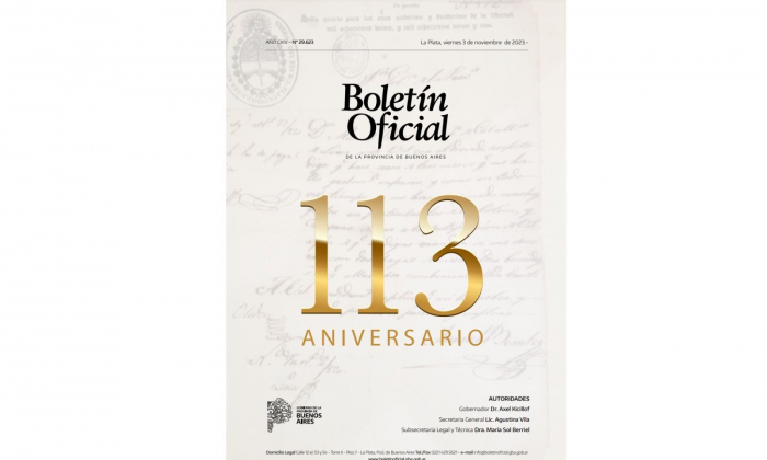 El Boletín Oficial celebra los 113 años de su priimera publicación