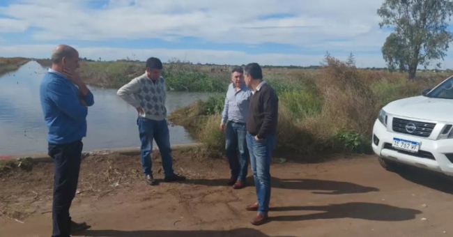 Seiano recorrió obras en Pehuajó