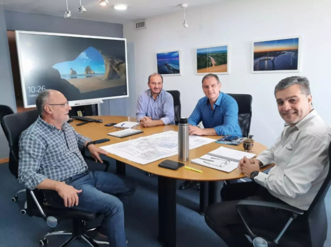 Reunión con el intendente de General Madariaga