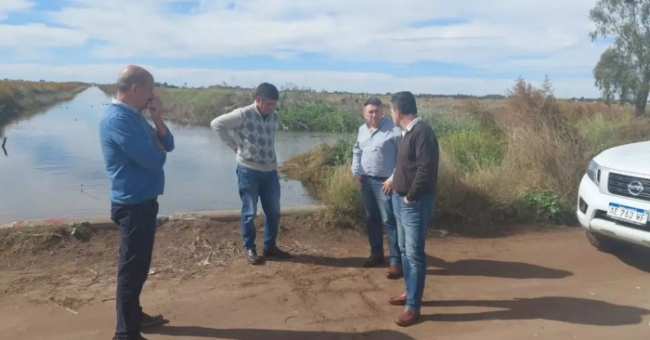 Seiano recorrió obras en Pehuajó