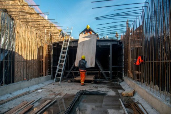 Avanzan las obras en el Arroyo Regimiento