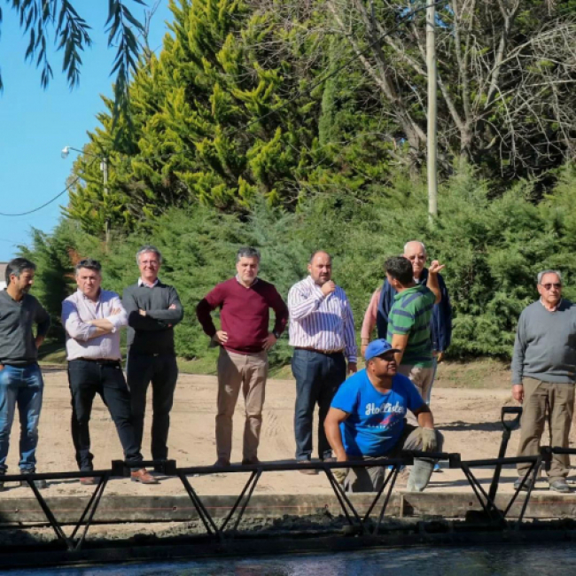 Seiano recorrió obras en Ranchos