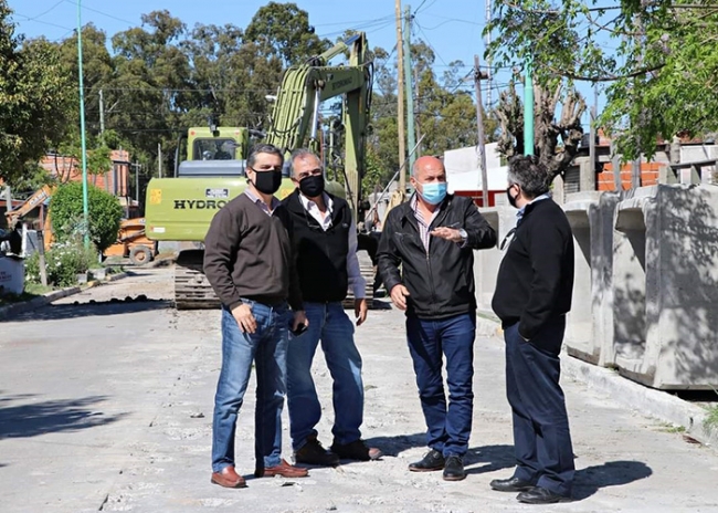 Reinician obra de desagües pluviales en Ensenada