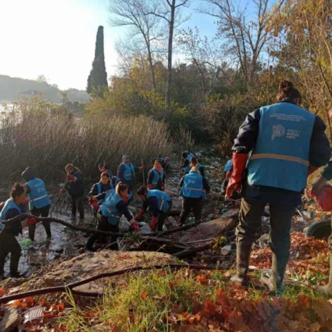 Limpieza de arroyos en Tigre