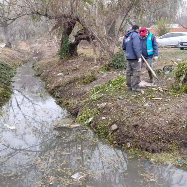 Limpieza de arroyos en La Plata