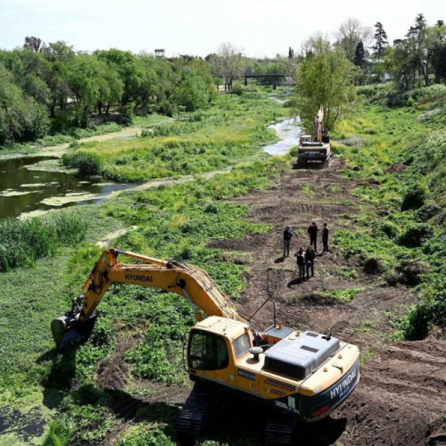 Inicio de obras de Mejoramiento del tramo medio del Río Luján - Etapa II