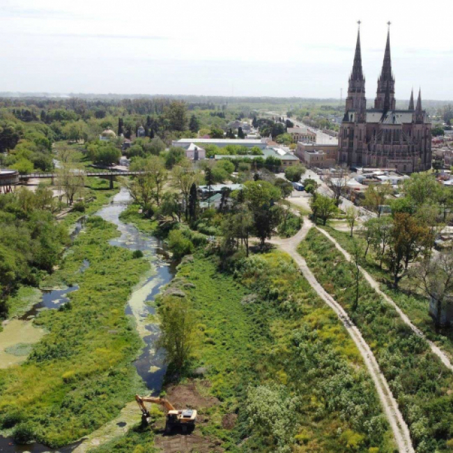 Inicio de obras de Mejoramiento del tramo medio del Río Luján - Etapa II