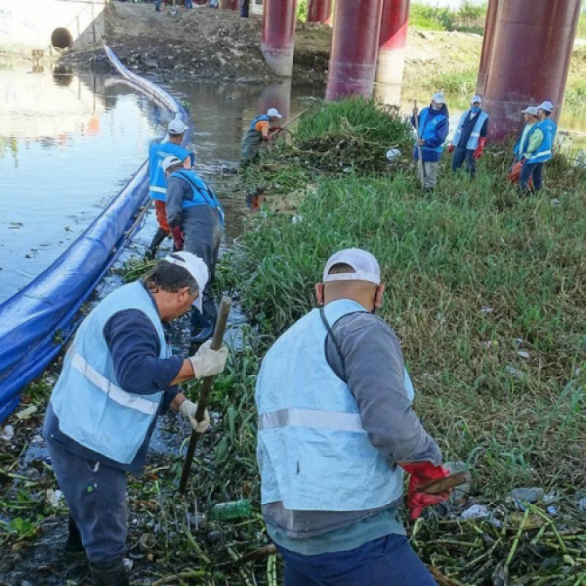 Limpieza de arroyos en La Plata