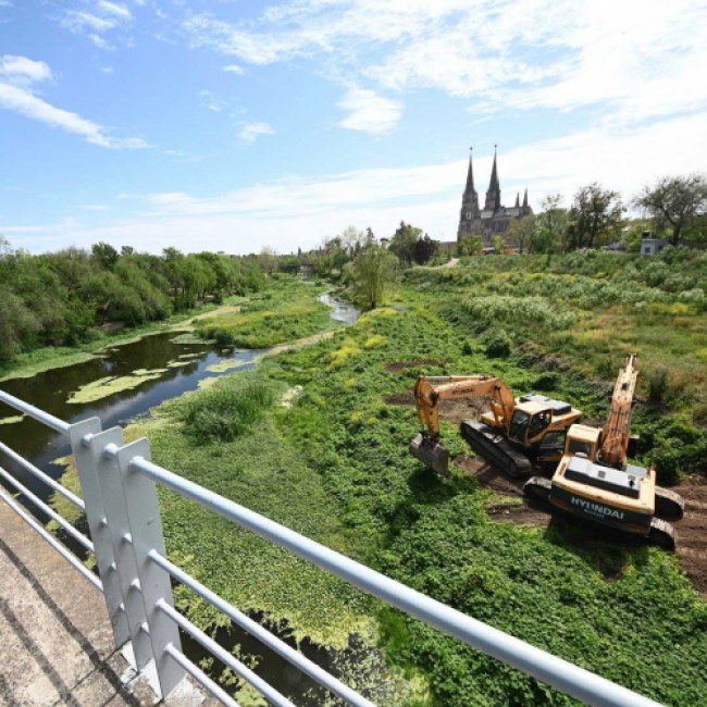 Inicio de obras de Mejoramiento del tramo medio del Río Luján - Etapa II