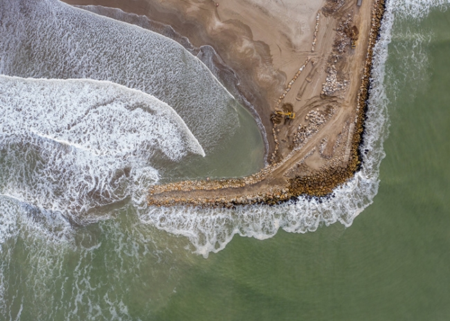 Reanudan obras de contención en Mar Chiquita