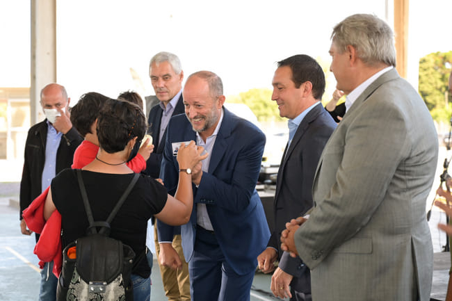 Martín Insaurralde con Jorge D´Onofrio e intendentes municipales.