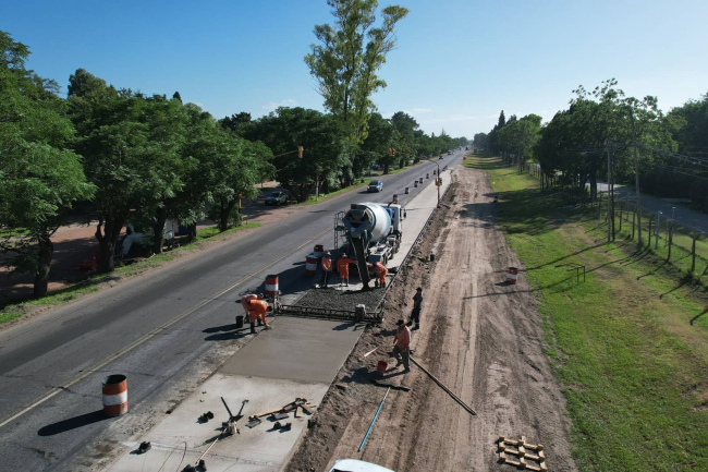 Avanza la obra de repavimentación en la Ruta N°205