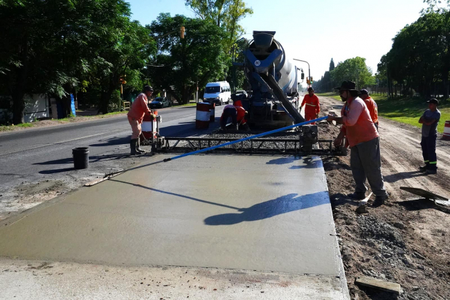 Avanza la obra de repavimentación en la Ruta N°205