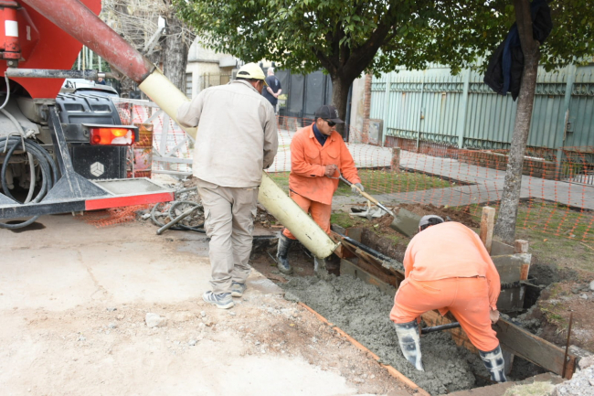 Katopodis recorrió obras hidráulicas en Lomas de Zamora