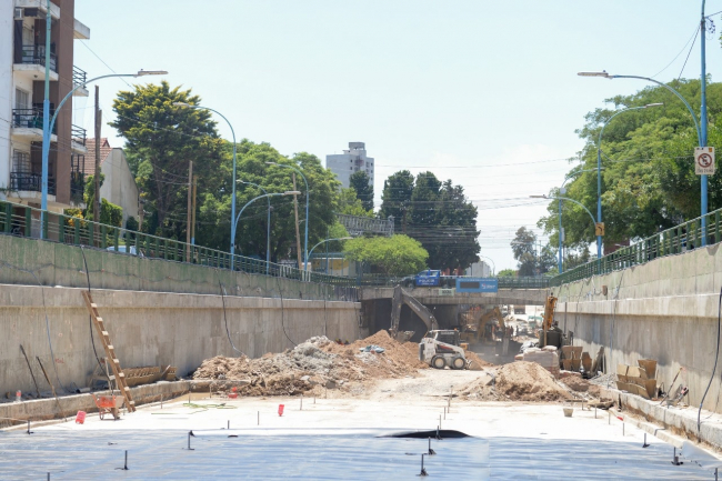Lomas de Zamora: Katopodis y Otermín recorrieron obras viales de Temperley