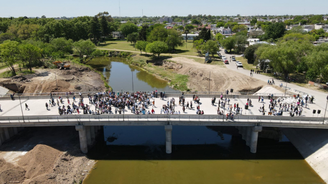 Inauguración del puente Vergara