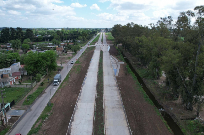 Florencio Varela: avanzan las obras de duplicación de calzada en la RP N° 53