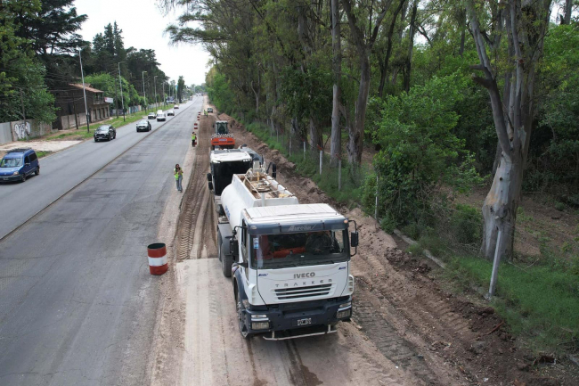 Avanzan las obras sobre la Ruta Provincial N°23 en Malvinas Argentinas