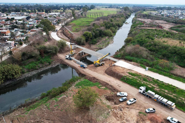 La intervención vial vincula el Camino del Buen Ayre con la Ruta N 4