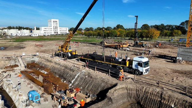 Avanza la obra de la nueva Planta Potabilizadora para La Plata, Berisso y Ensena