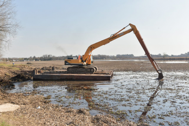 Obras en la Laguna San Vicente