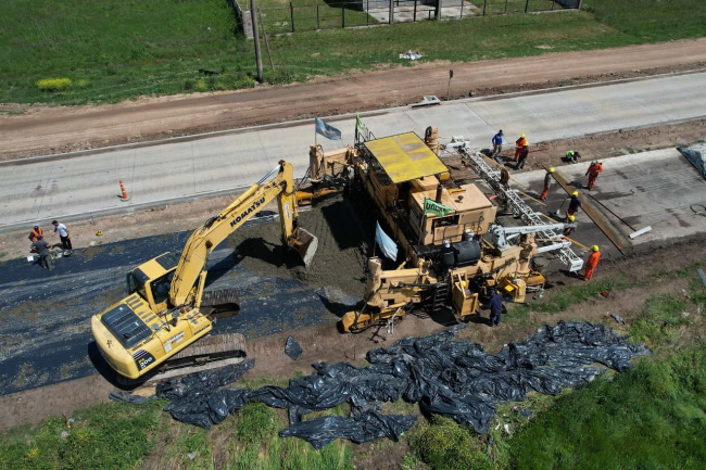 Florencio Varela: avanzan las obras de duplicación de calzada en la RP N° 53
