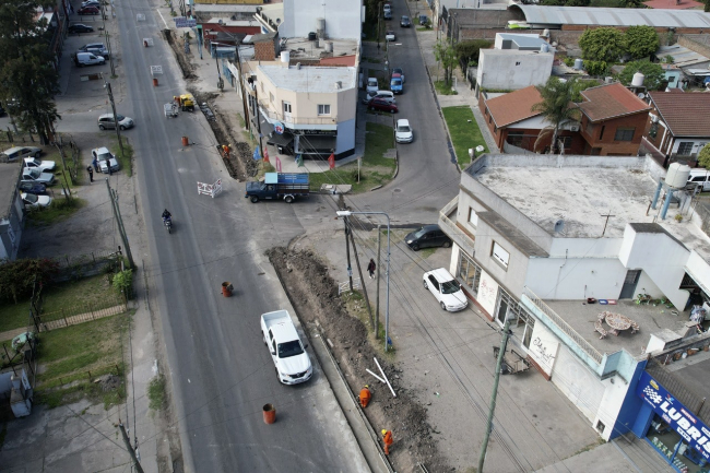 Avanzan las obras en la Ruta Provincial Nº 14 en Florencio Varela