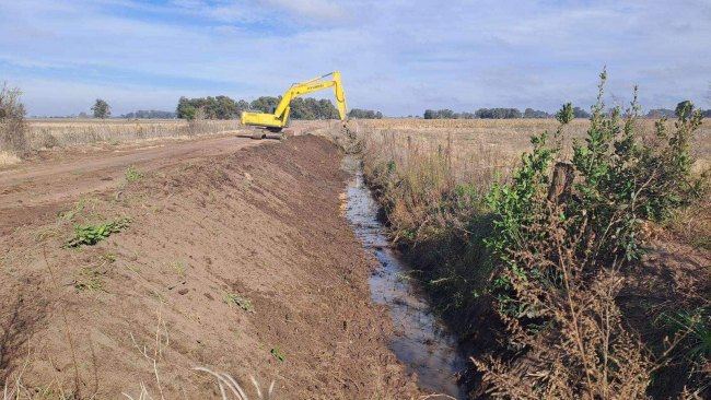 Provincia finalizó los trabajos de saneamiento del cauce Saavedra en Saladillo