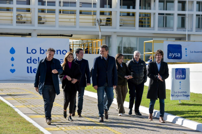 Leonardo Nardini participó del anuncio de ampliación de la Planta Depuradora Norte